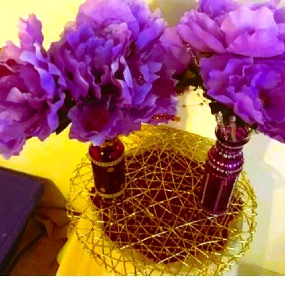 Heavenlee-Scent, Purple nation flowery vase